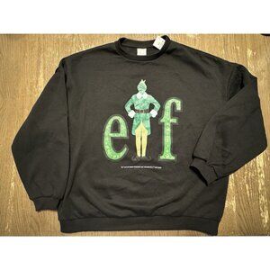 Elf Movie Spellout Crewneck Sweatshirt Holiday Christmas Sweater Size Small
